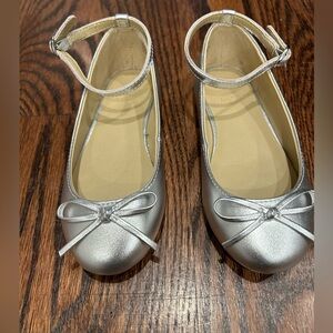 Janie and Jack Silver Dress Shoes. Never Worn.